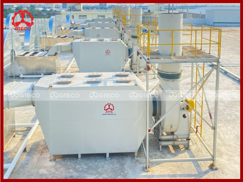 Hệ thống xử lý khí thải bằng than hoạt tính Hệ thống xử lý khí thải bằng than hoạt tính