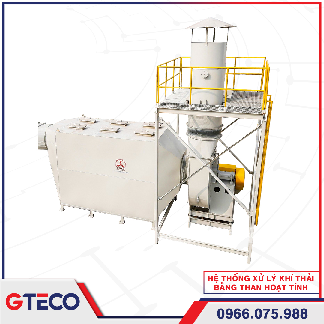 HỆ THỐNG XỬ LÝ KHÍ THẢI BẰNG THAN HOẠT TÍNH 2 Hệ thống xử lý khí thải bằng than hoạt tính