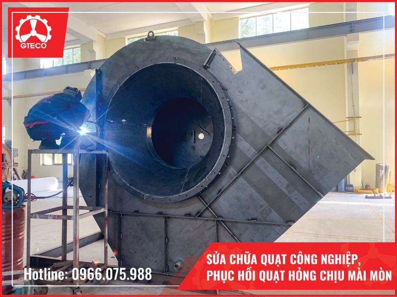 Sửa Chữa Quạt Công Nghiệp, Phục Hồi Quạt Hỏng Chịu Mài Mòn