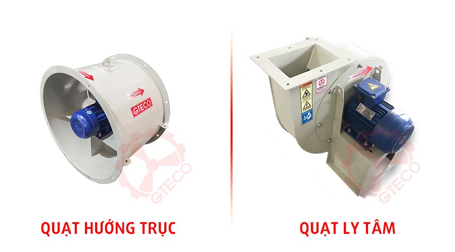 So sánh quạt hướng trục và quạt ly tâm