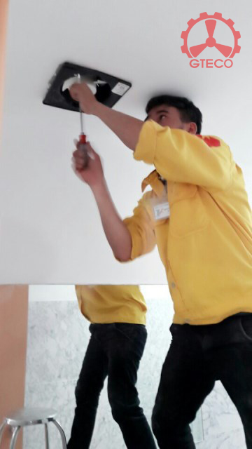 Hướng Dẫn Cách Lắp Quạt Thông Gió Cho Từng Vị Trí Sử Dụng 4 Lắp quạt thông gió âm trần