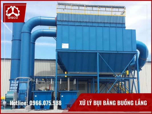 xử lý bụi bằng buồng lắng