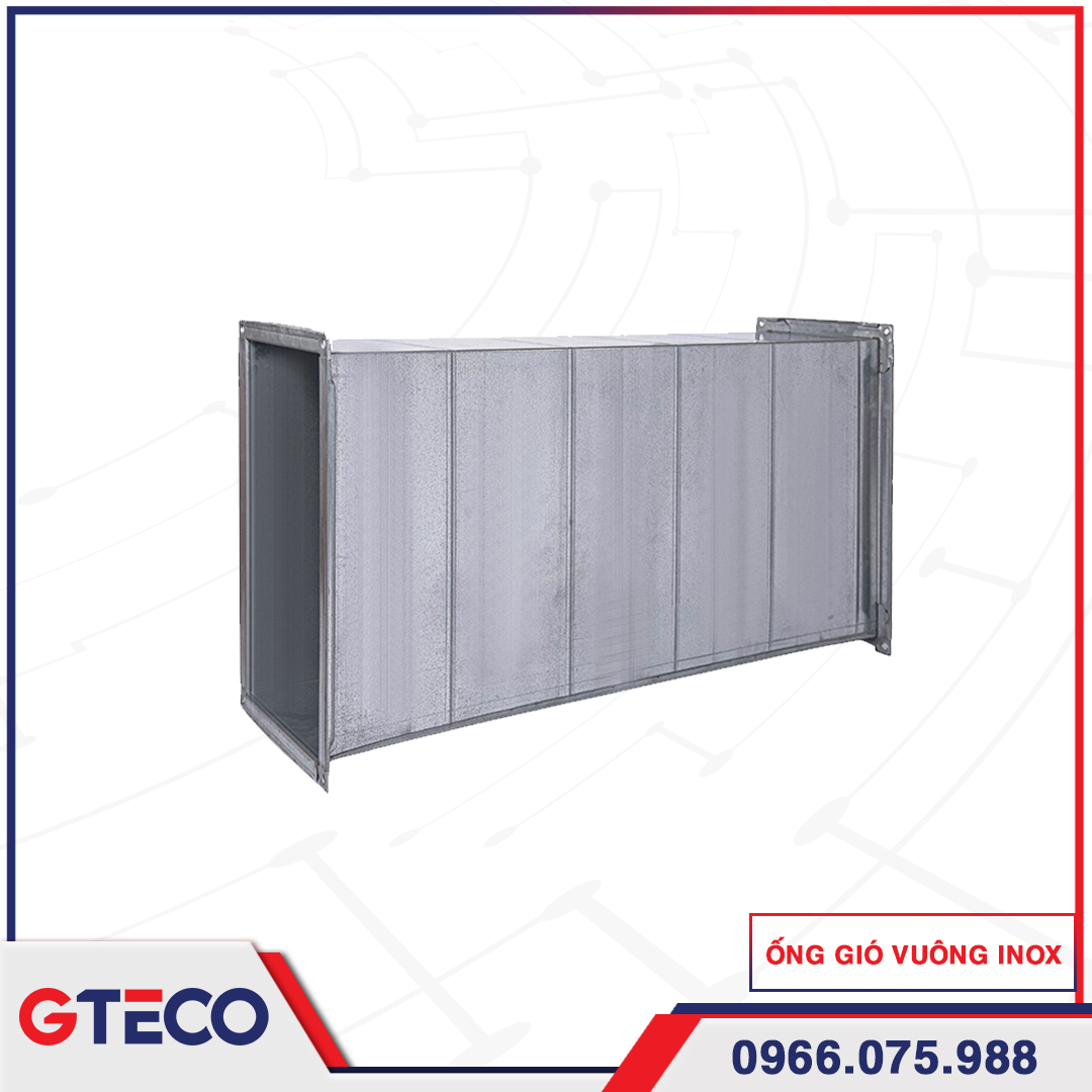 Ống Gió Vuông Inox 3 Ống Gió Vuông INOX