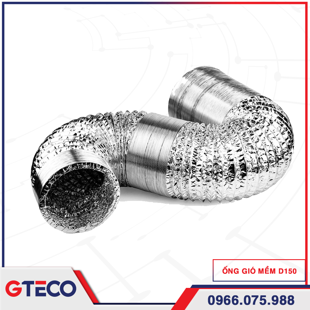 Ống Gió Mềm D150 2 Ống Gió Mềm D150
