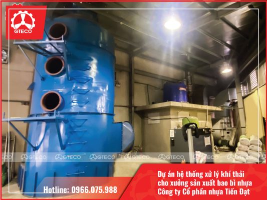 GTECO vinh dự cung cấp hệ thống xử lý khí thải cho xưởng sản xuất bao bì nhựa của Công ty Cổ phần nhựa Tiến Đạt