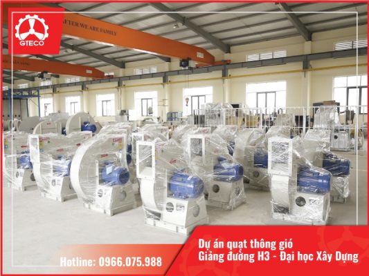 GTECO cung cấp hệ thống quạt thông gió chất lượng cao cho giảng đường H3 – Đại học Xây Dựng