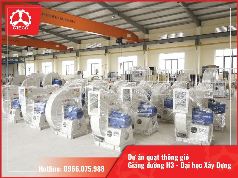 GTECO cung cấp hệ thống quạt thông gió chất lượng cao cho giảng đường H3 – Đại học Xây Dựng