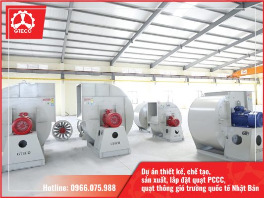 GTECO phụ trách dự án thiết kế, chế tạo, sản xuất và lắp đặt hệ thống quạt PCCC và quạt thông gió cho tại trường Quốc Tế Nhật Bản