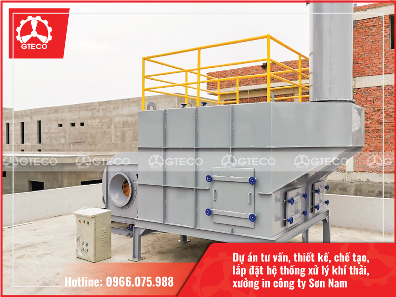 Tư vấn thiết kế, chế tạo và lắp đặt hệ thống xử lý khí thải xưởng in ấn công ty Sơn NamTư vấn thiết kế, chế tạo và lắp đặt hệ thống xử lý khí thải cho xưởng in ấn công ty Sơn Nam
