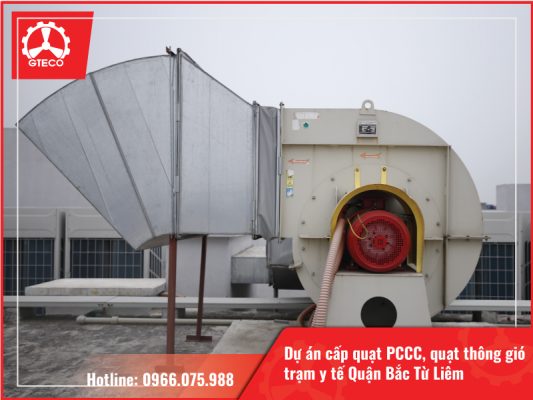 GTECO Trúng Thầu Dự Án Cấp Quạt PCCC, Quạt Thông Gió Cho Trạm Y Tế Quận Bắc Từ Liêm