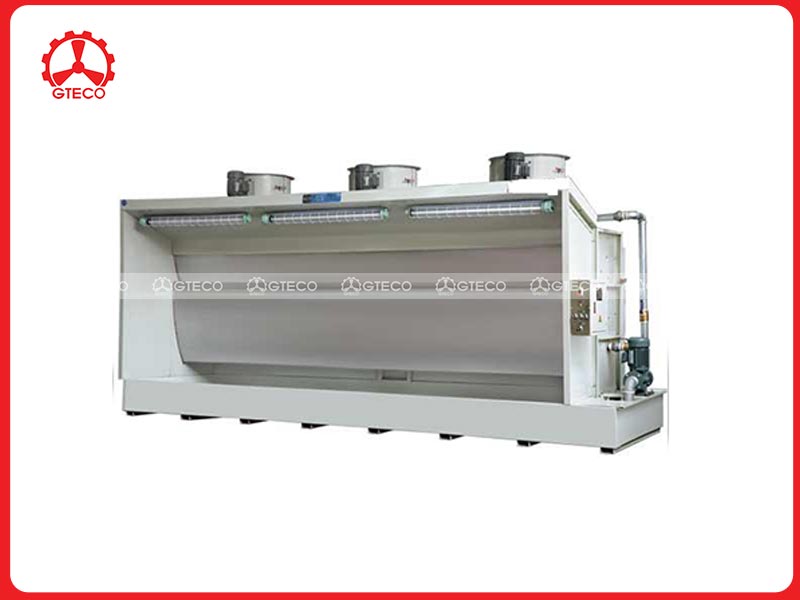Cấu tạo của hệ thống xử lý bụi sơn bằng màng nước Cấu tạo của hệ thống xử lý bụi sơn bằng màng nước