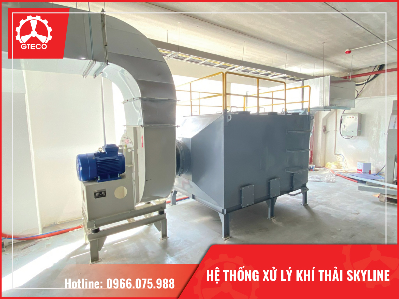 Hoàn Thiện Bàn Giao Và Lắp Đặt Hệ Thống Xử Lý Khí Thải Cho Dự Án Skyline