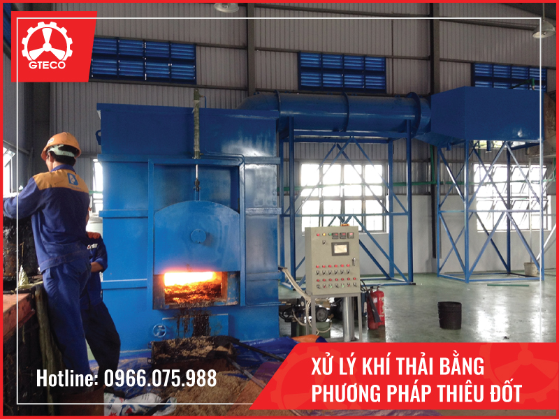 Xử lý khí thải bằng phương pháp thiêu đốt