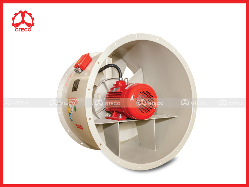 Quạt PCCC hút khói, khí thải độc hại từ đám cháy, tạo ra sự chênh lệch áp suất (tăng áp) để giúp khói, lửa không lan vào khu vực thoát hiểm Quạt PCCC hút khói, khí thải độc hại từ đám cháy, tạo ra sự chênh lệch áp suất (tăng áp) để giúp khói, lửa không lan vào khu vực thoát hiểm