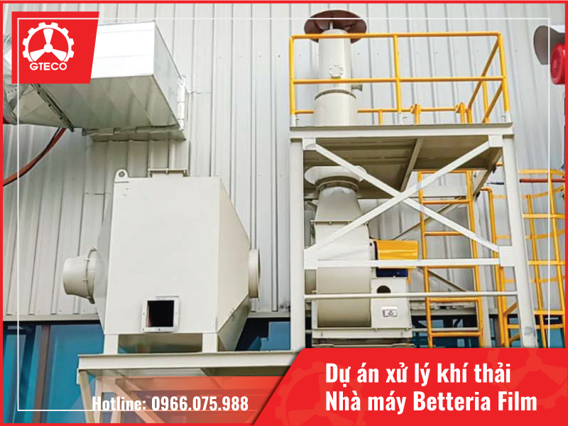 GTECO triển khai lắp đặt hệ thống xử lý khí thải cho nhà máy Betteria Film BETTERIAL FILM
