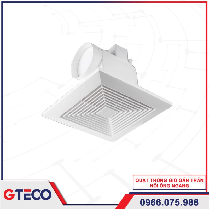 Quạt thông gió gắn trần nối ống ngang
