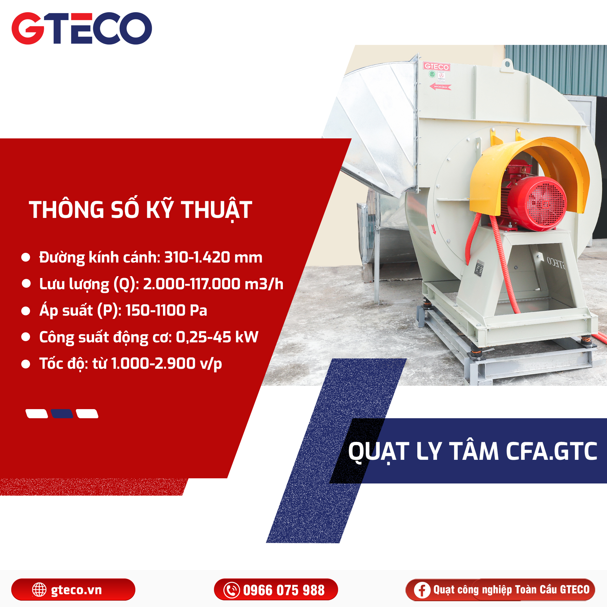 Bảo Dưỡng Quạt Ly Tâm Hai Tốc Độ Như Thế Nào Để Hoạt Động Hiệu Quả? 1 Quạt công nghiệp GTECO