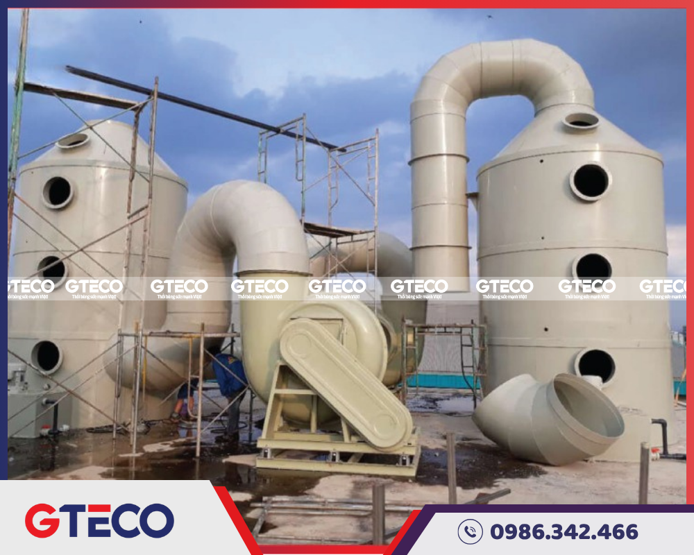 MÁY HAY HỆ THỐNG HÚT BỤI CÔNG NGHIỆP – CHỌN SAI LÀ LÃNG PHÍ! 4 Hệ thống xử lý khí thải của GTECO