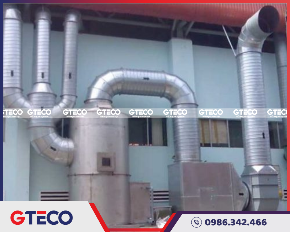 XỬ LÝ KHÍ THẢI LÒ HƠI: HÉ LỘ BÍ MẬT SAU LÀN KHÓI XÁM 4 Hệ thống xử lý khí thải lò hơi - GTECO